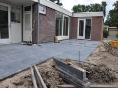 Straatwerk natuursteen terras Straatwerk natuursteen terras